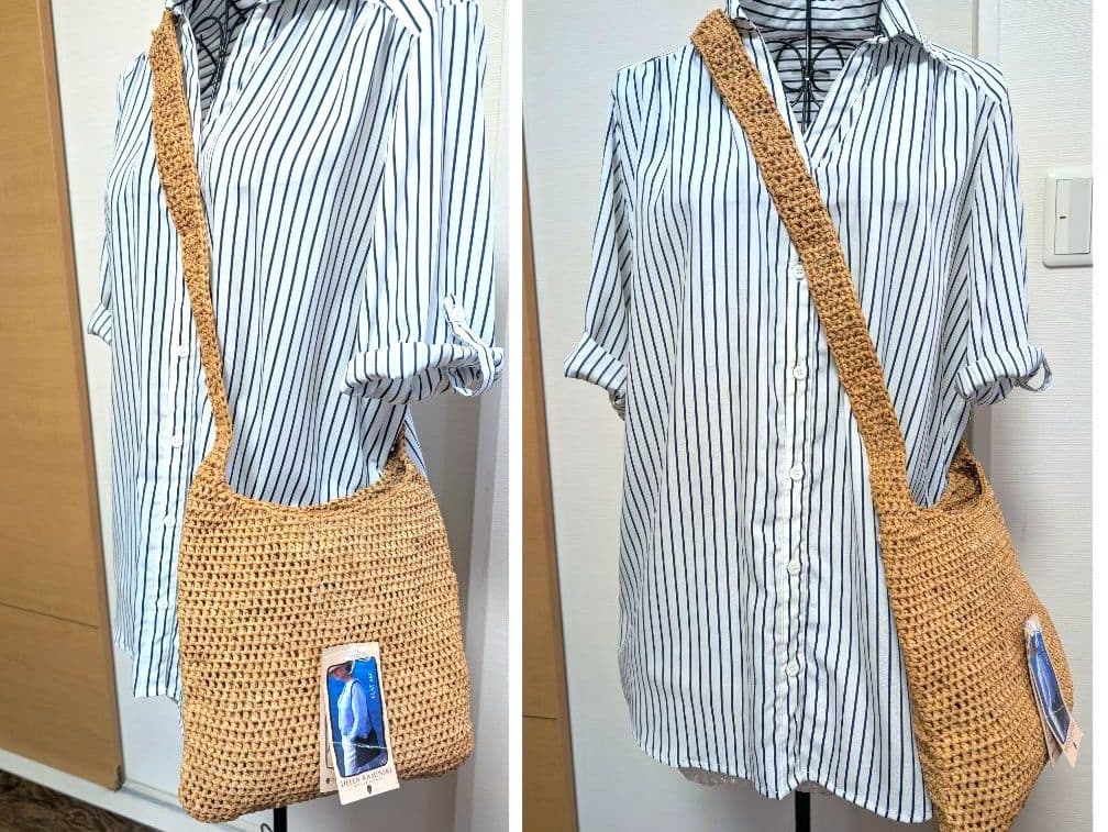 ✨新品未使用✨　ヘレンカミンスキー　かごバッグ　ショルダーバッグ　ラフィア