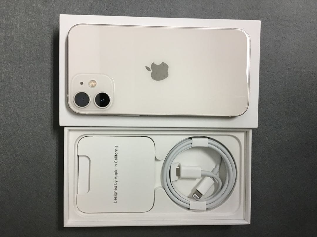 超美品 国内版 SIMフリー　iPhone12mini 256GB ホワイト色