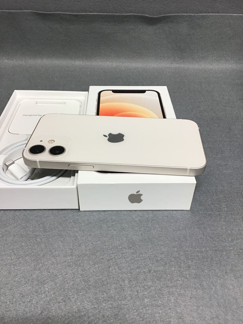 超美品 国内版 SIMフリー　iPhone12mini 256GB ホワイト色