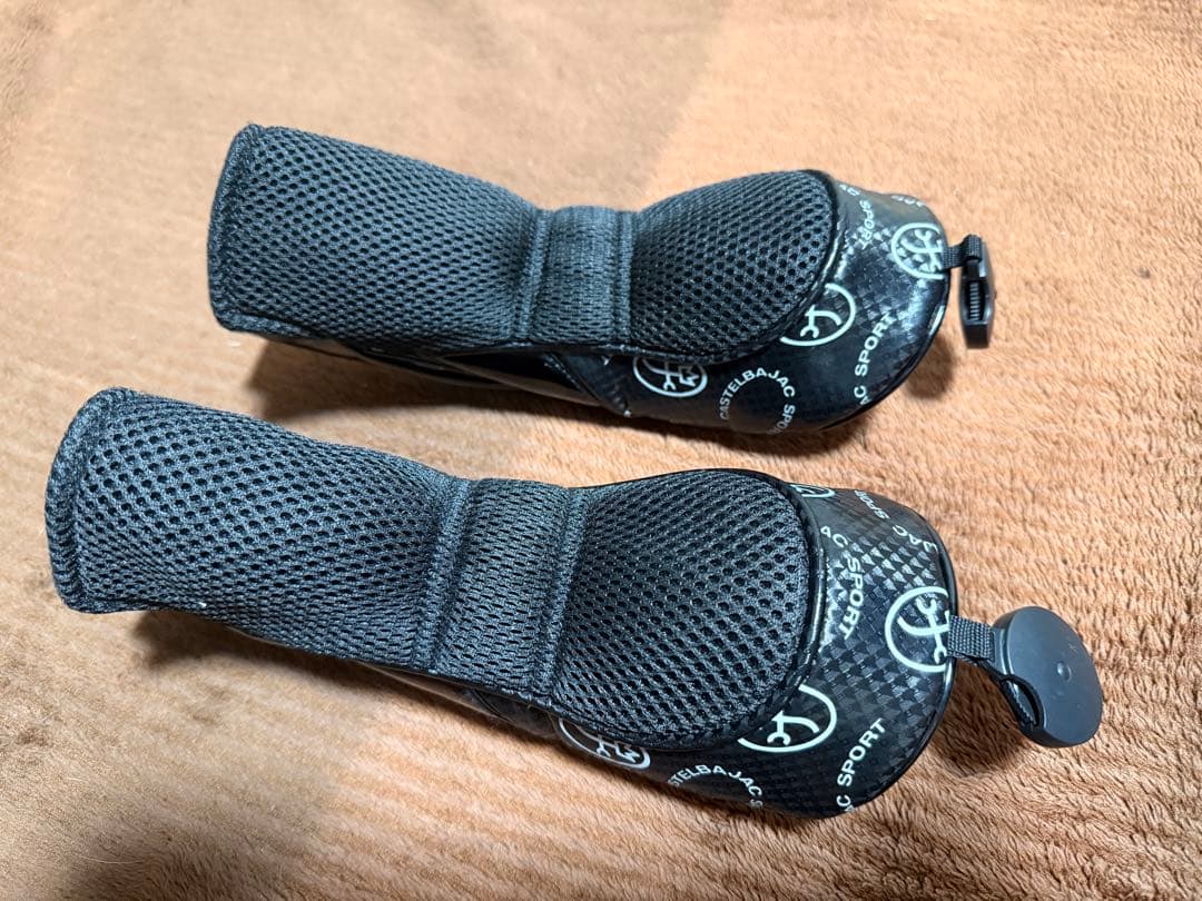 カステルバジャック ゴルフ キャディバッグ ヘッドカバー付き‪✕‬4個