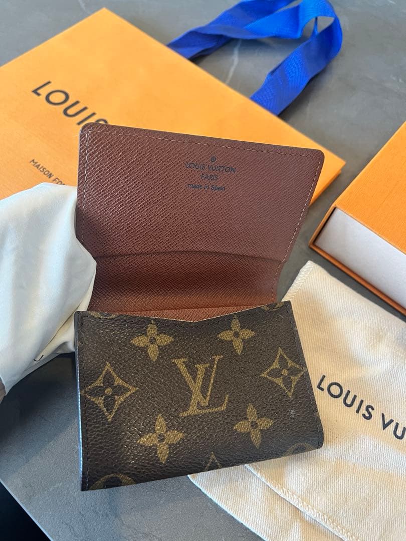 美品 ルイヴィトン モノグラム 名刺入れ カードケース