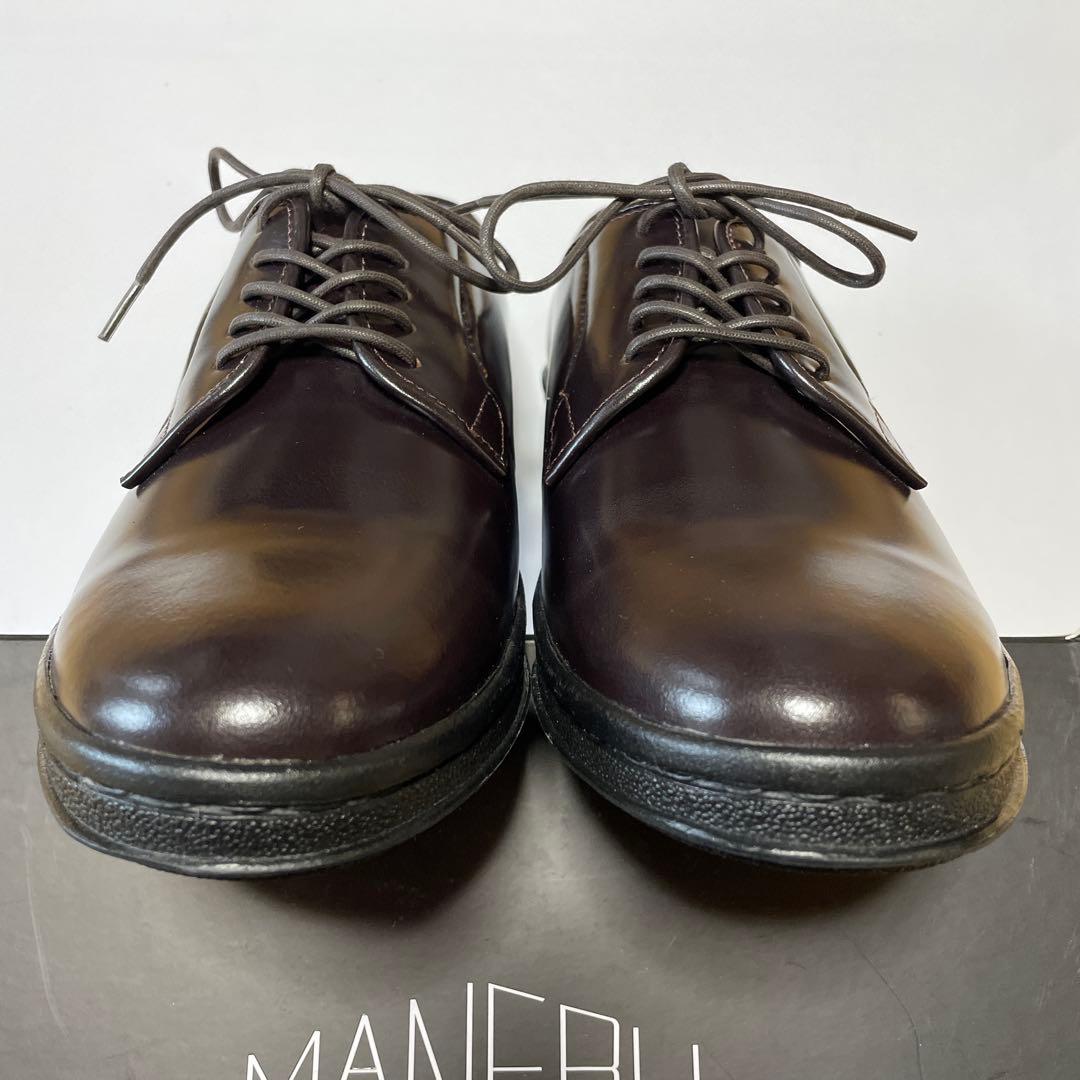 MANEBU HIHIN ブラウン 41 レザーシューズ