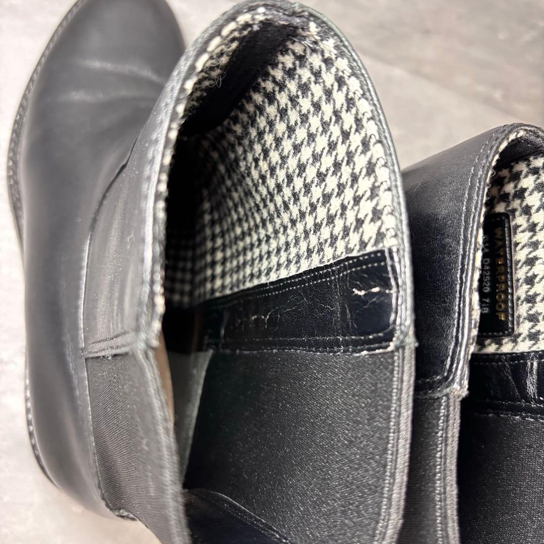 COLE HAAN コールハーン　チェルシーブーツ　サイドゴア　厚底　24㎝ 黒