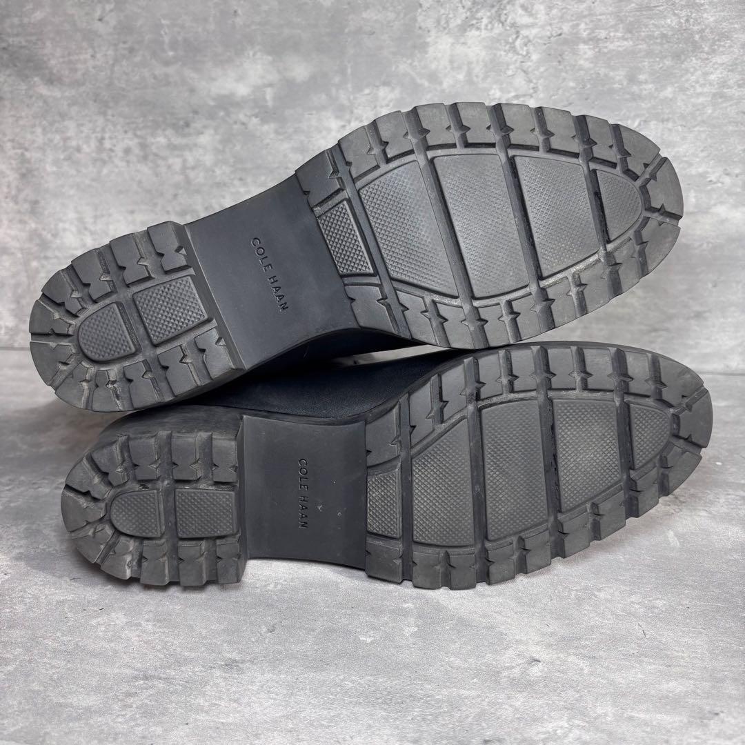 COLE HAAN コールハーン　チェルシーブーツ　サイドゴア　厚底　24㎝ 黒