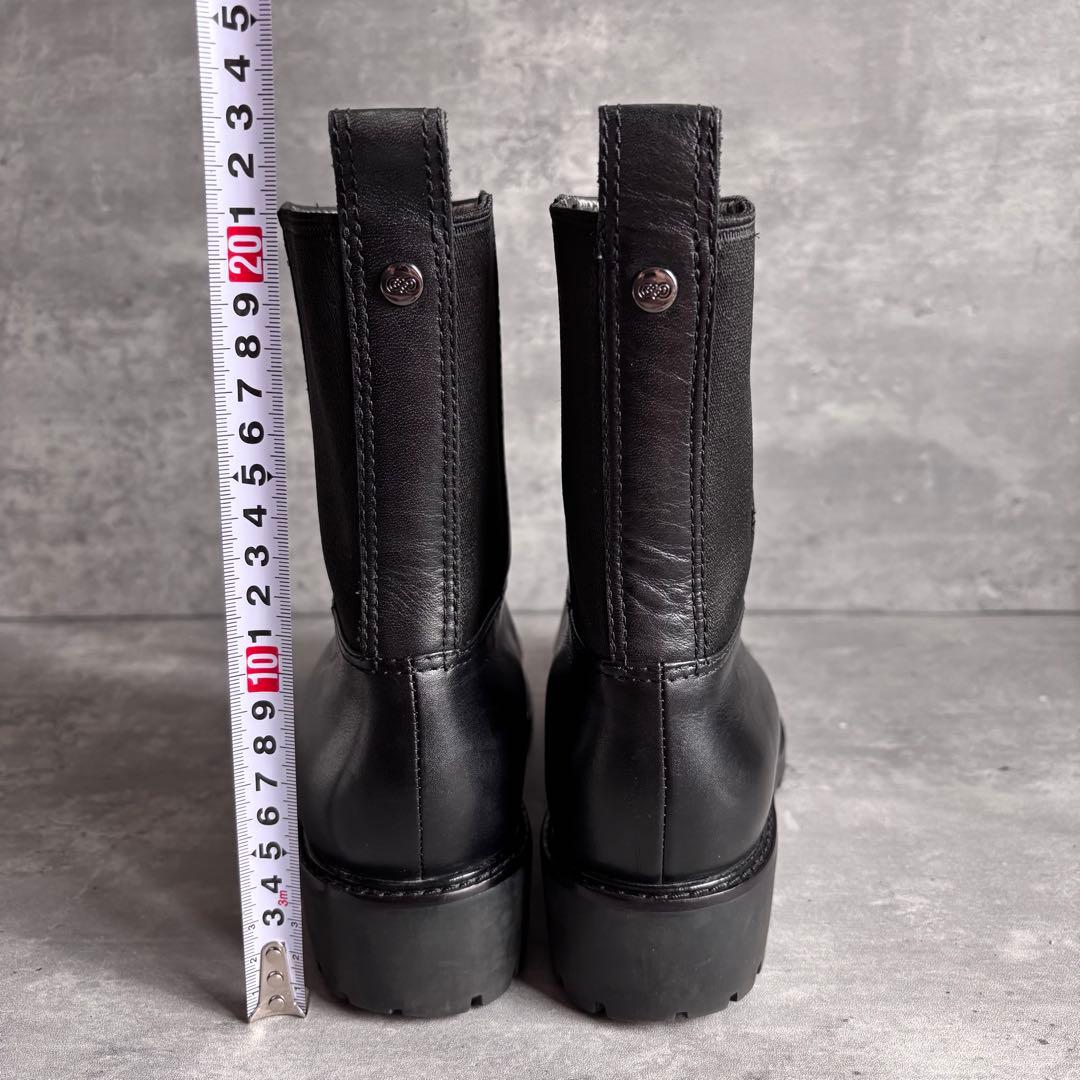 COLE HAAN コールハーン　チェルシーブーツ　サイドゴア　厚底　24㎝ 黒