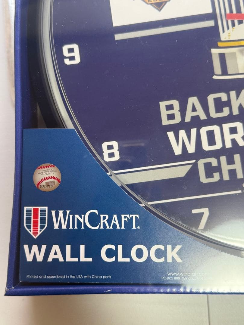 ロサンゼルス・ドジャース ワールドシリーズ　2025 記念壁掛け時計 大谷翔平