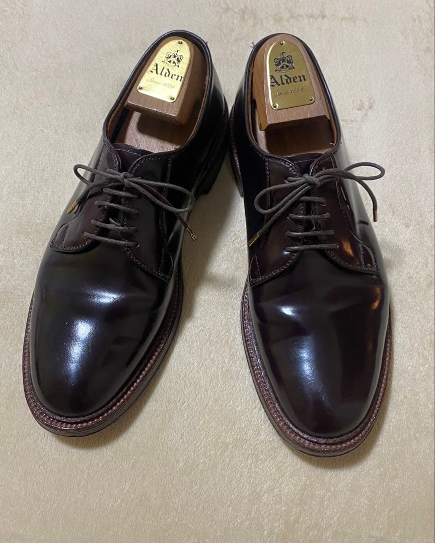 S*g様 Alden オールデン コードバン 9D バーガンディー シューツリー