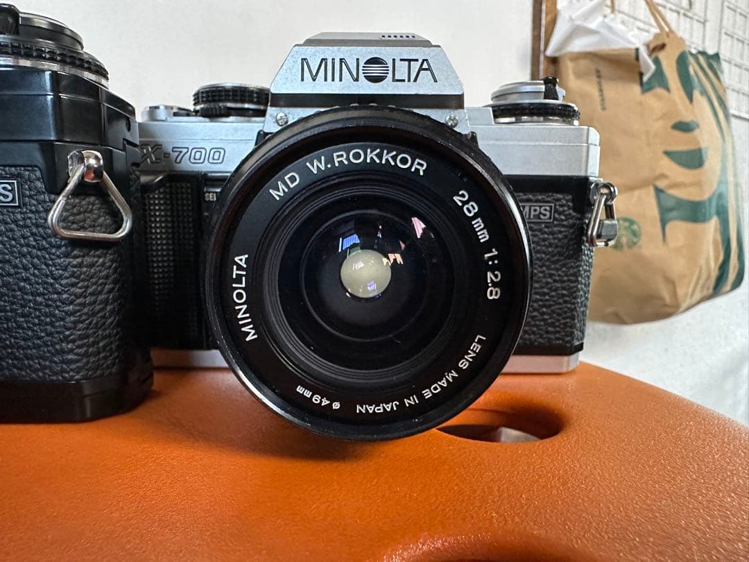 Minolta X-700 黒銀2台 動作品 MD28mm 35-70mm付