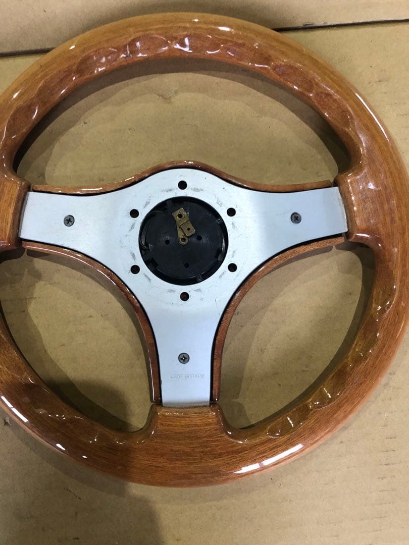 当時物ウッド ステアリング　sport line