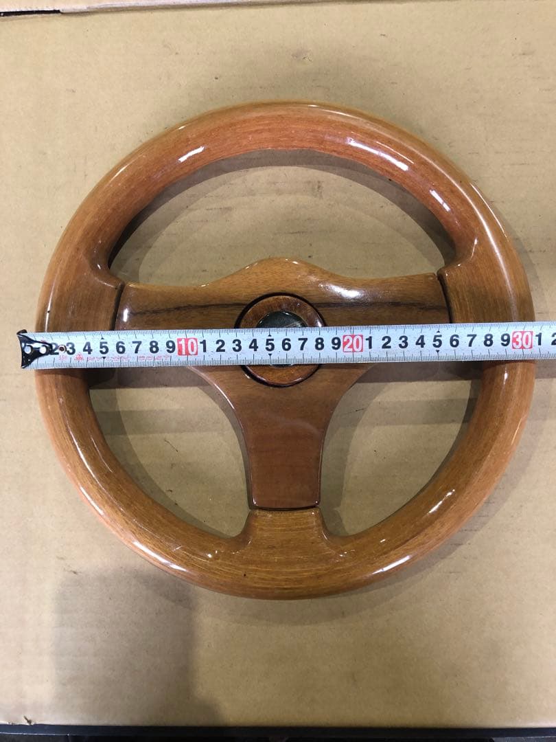 当時物ウッド ステアリング　sport line