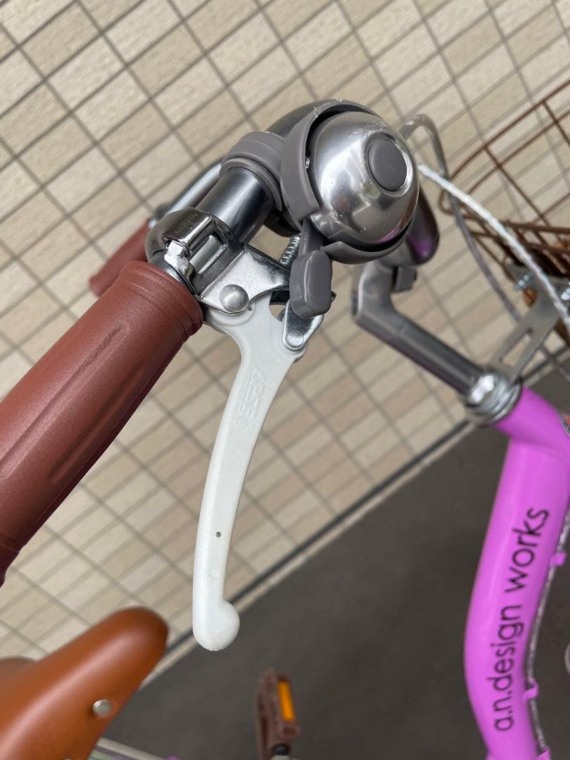 子供用自転車 18インチ ピンクパープル【札幌市取りに来られる方限定】