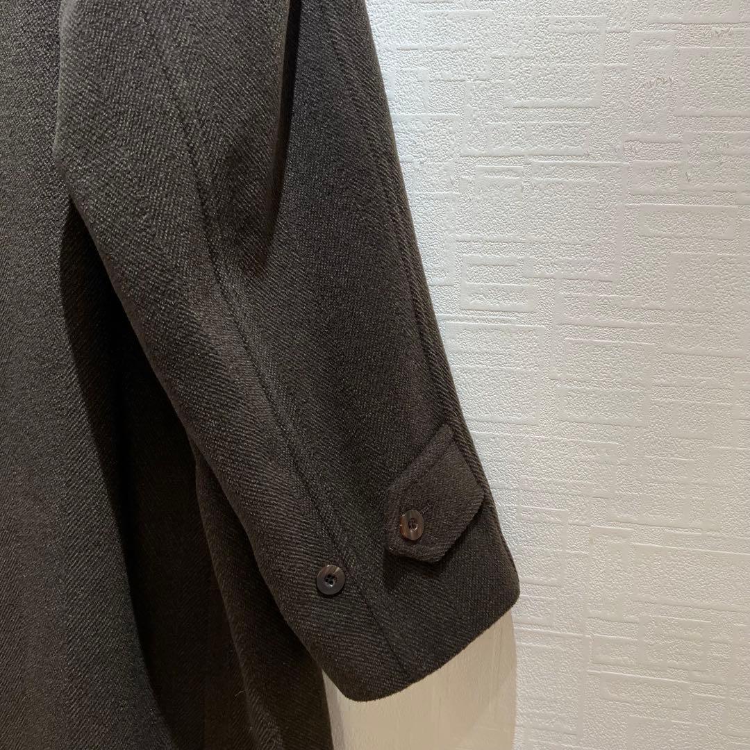 LQ Y's for men ウール フーデッドコート カーキ