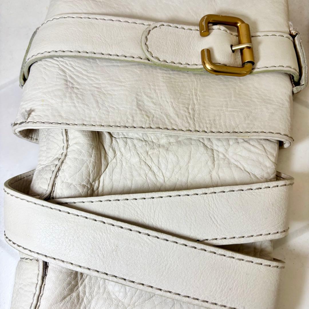 希少◆名作デザイン【Chloe】パディントンライン ロングブーツ 白 23.5