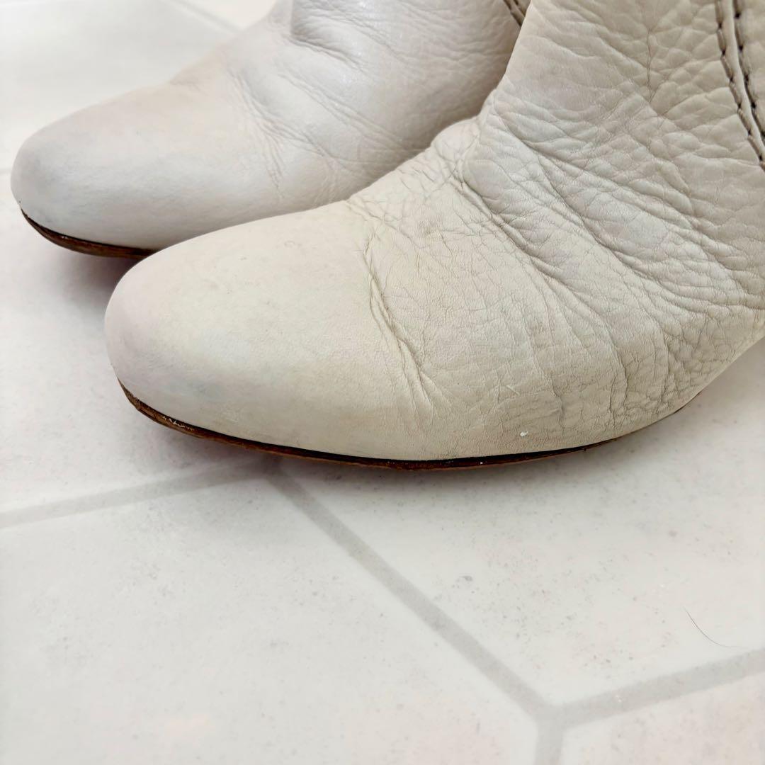 希少◆名作デザイン【Chloe】パディントンライン ロングブーツ 白 23.5