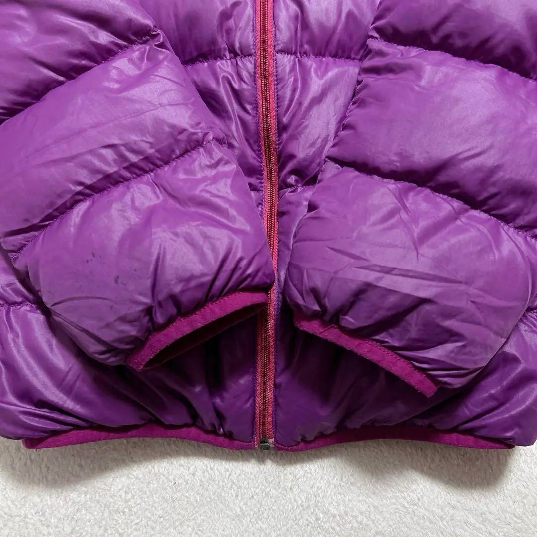 y2k 短丈 mont-bell down jacket パープル 収納袋付き!