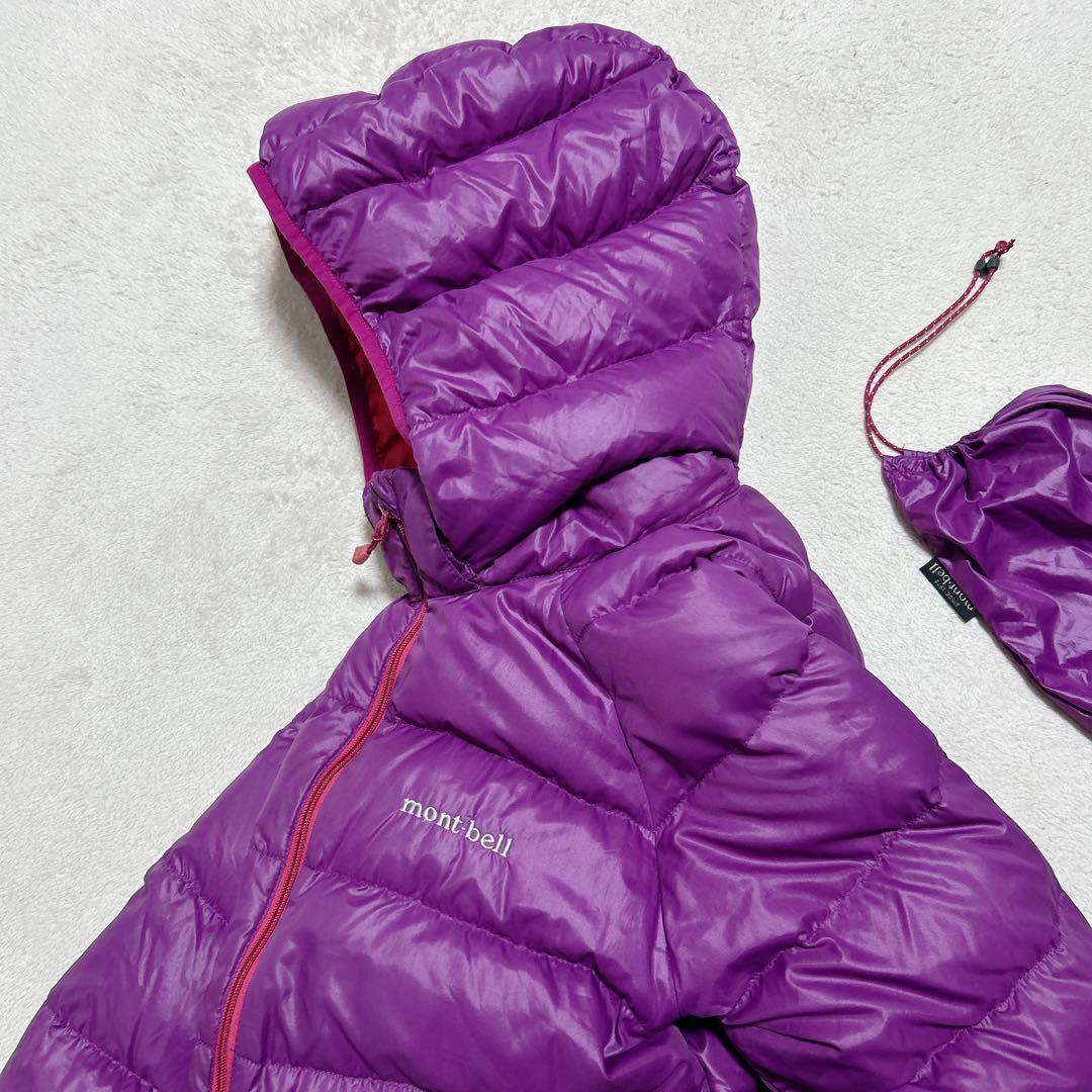 y2k 短丈 mont-bell down jacket パープル 収納袋付き!