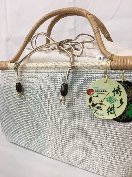 ※在庫品の為最終値下げ　本筑博多織 籠バック 夏物 伝統工芸品