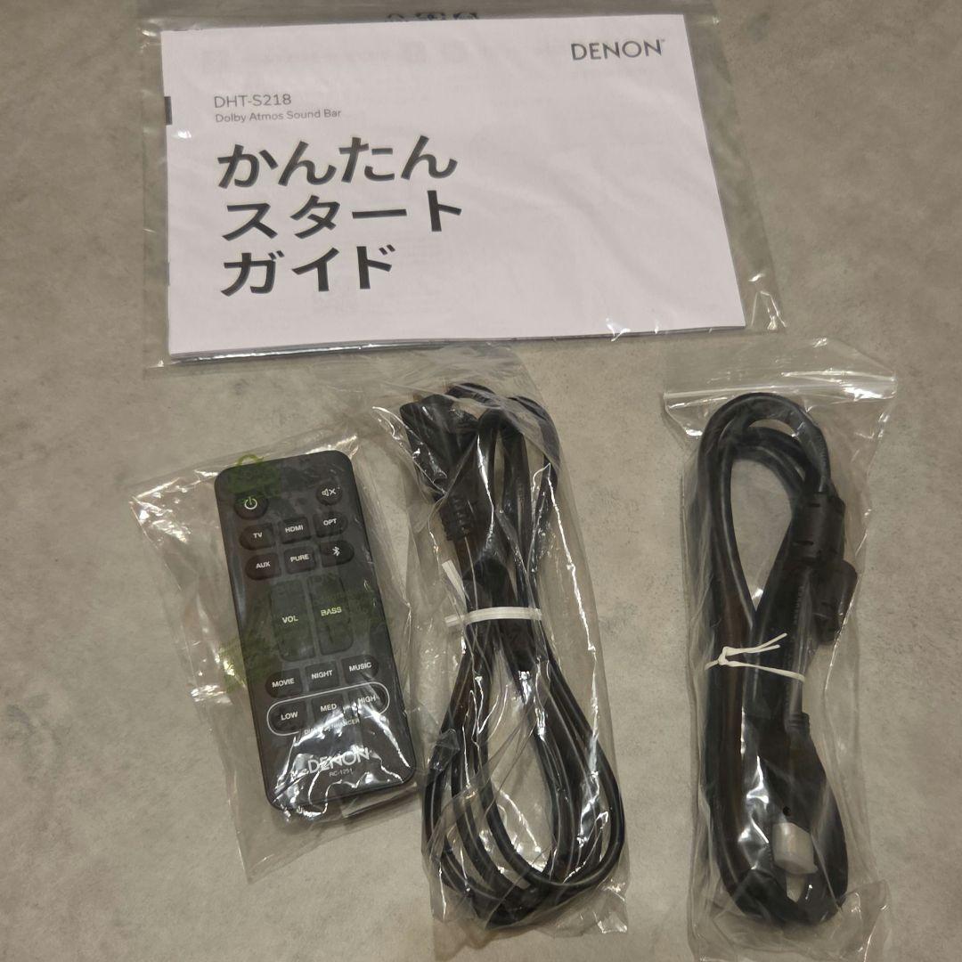 出品8月末まで DENON DHT-S218 サウンドバー 本体 Atmos