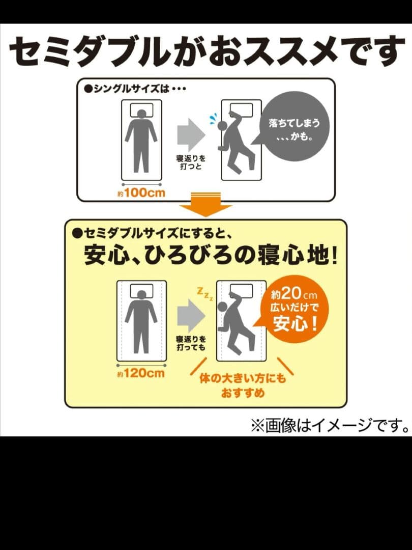 ニトリ点で支える体圧分散敷布団【セミダブル】セール中！！