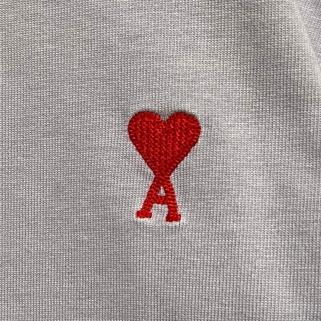 一点物　ami アミパリススウェット ハートAロゴ刺繍グラフィック　ラベンダー色