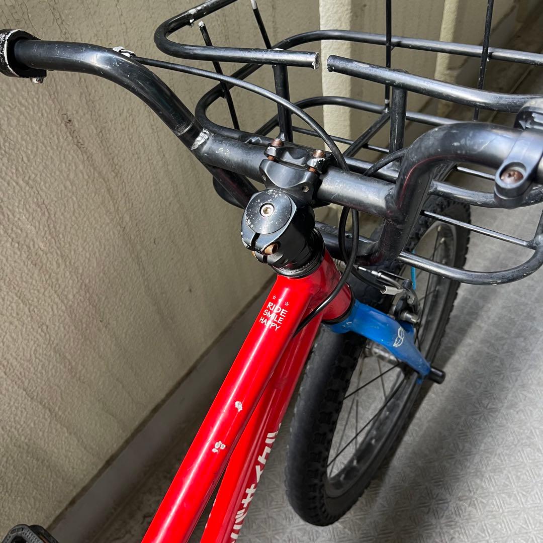 なつきんぐ【20インチ】　ヨツバサイクル ヒーローレッド　子供用自転車