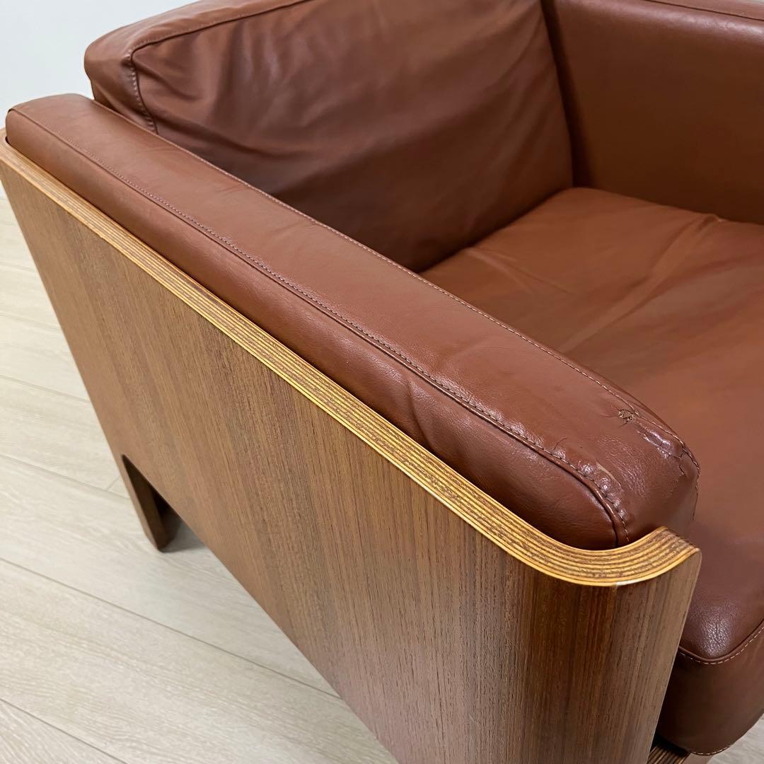 (せ34)天童木工 剣持勇デザイン Hacoチェア 1人掛けソファ イージー