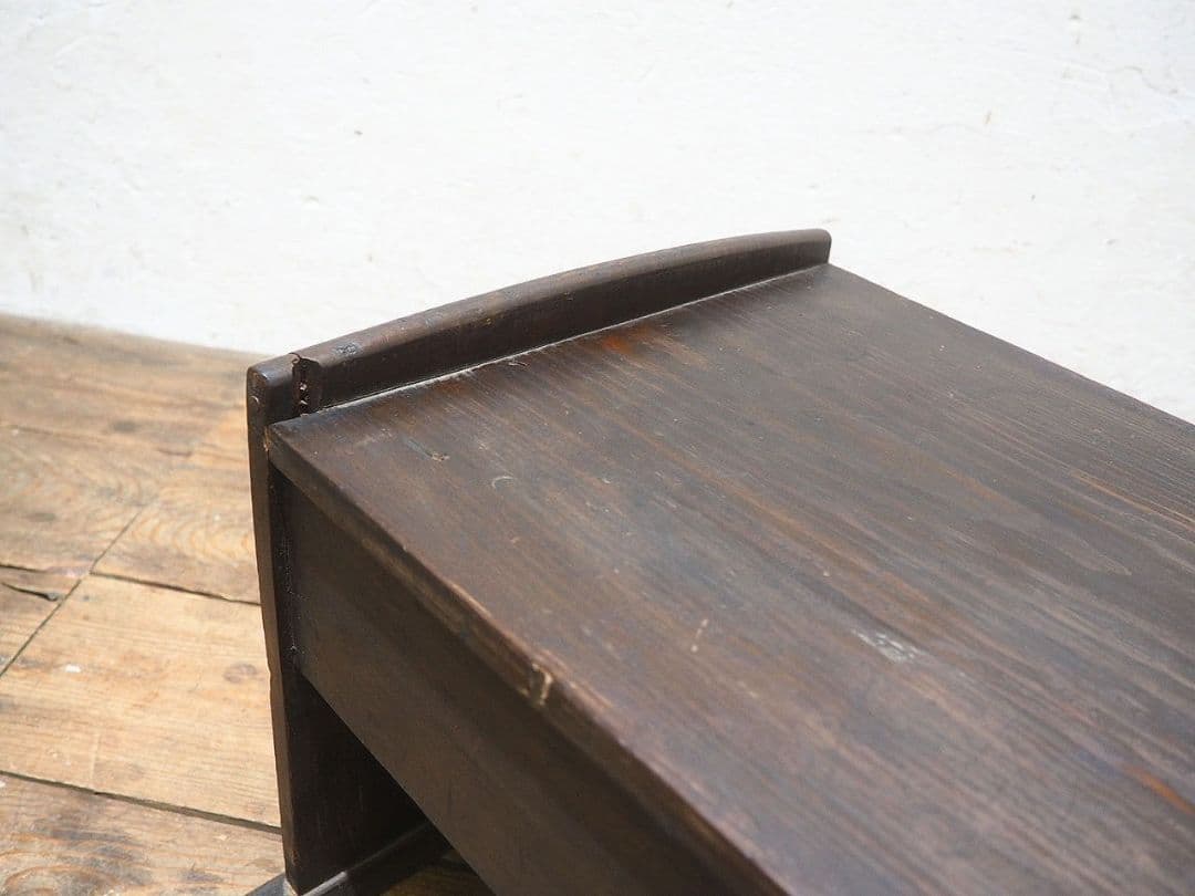 1407 素朴な杉の文机　ローテーブル　陳列台　古家具　レトロ　アンティーク