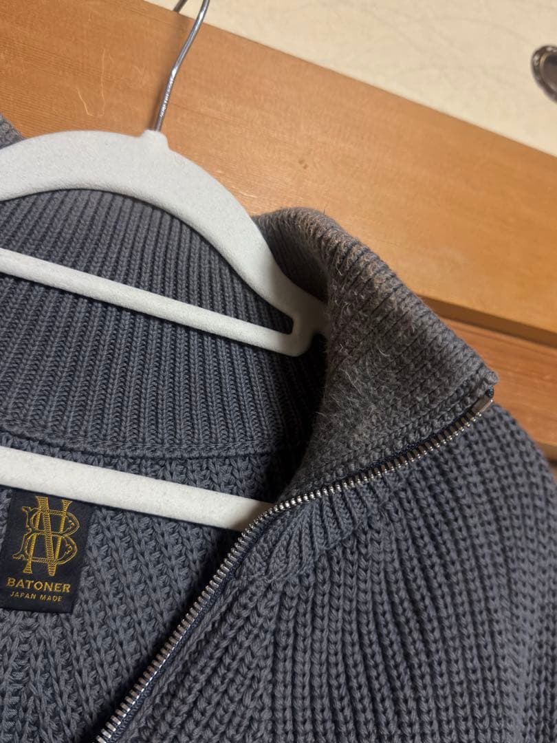 BATONER ドライバーズニット サイズ2 GLAY