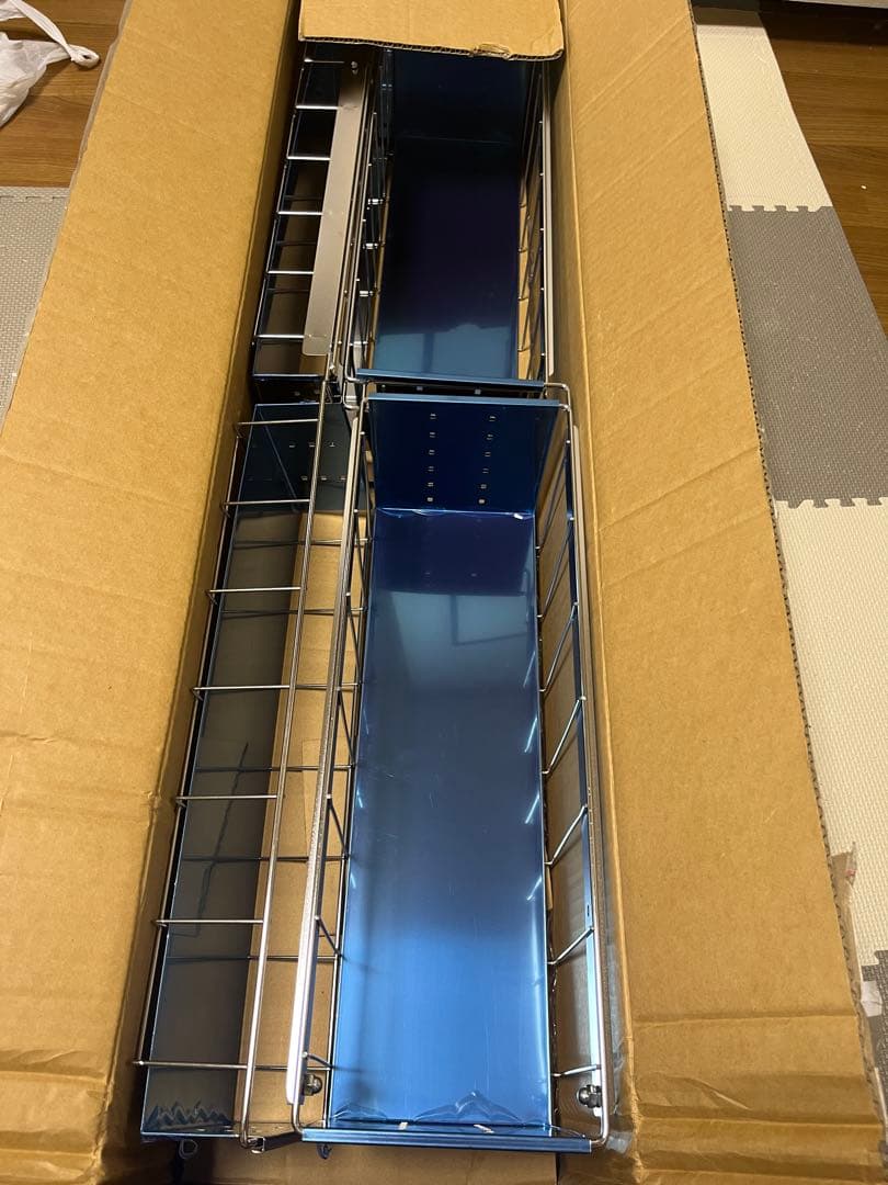 川口工器 隙間収納 ランドリー サイドラック 4段 幅21cm