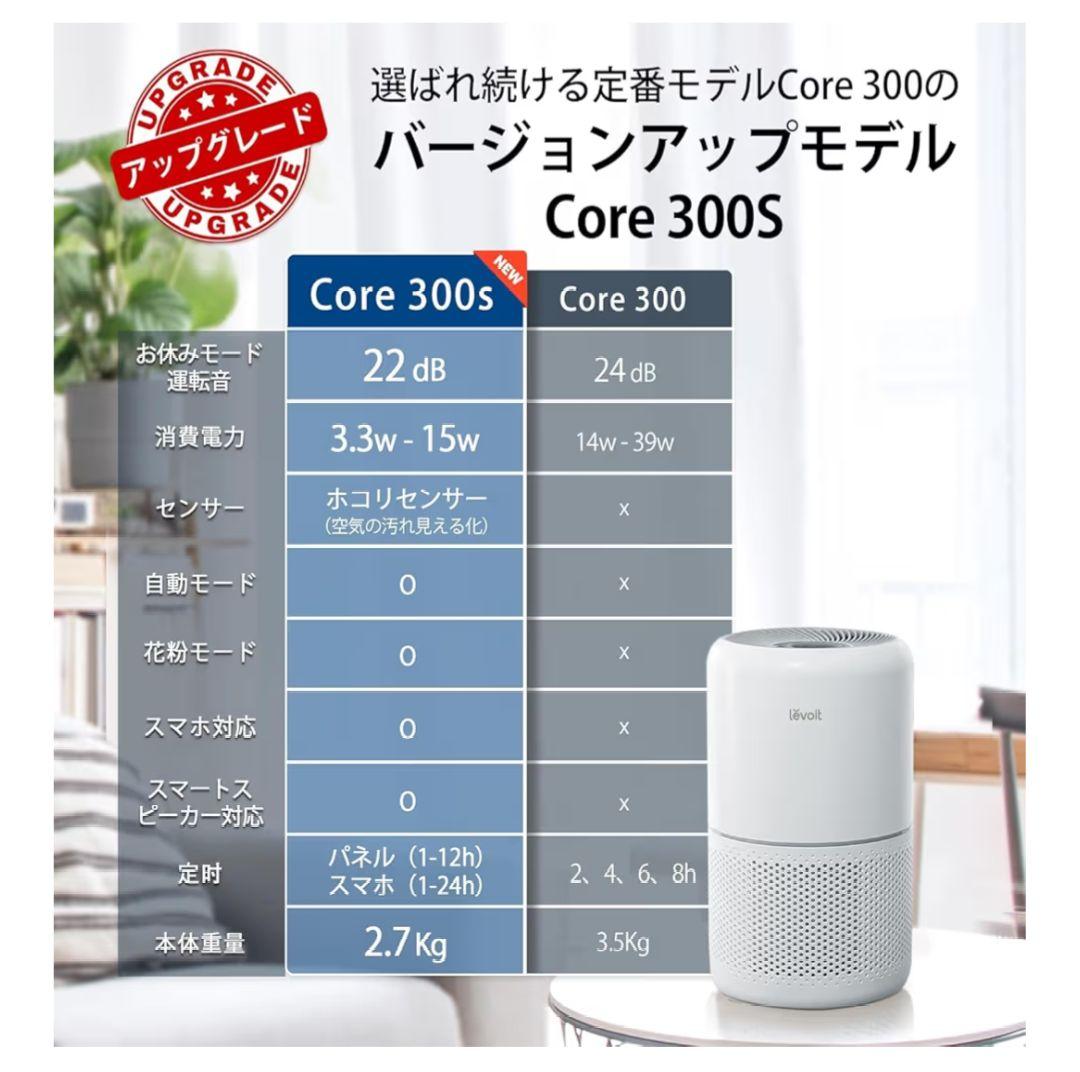 Levoit Core 300S スマートモデル 空気清浄機 レボイト