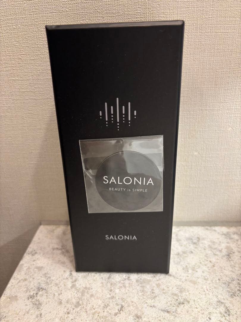 【はし】SALONIAサロニア美顔器ブラックEMS LIFT BRUSH