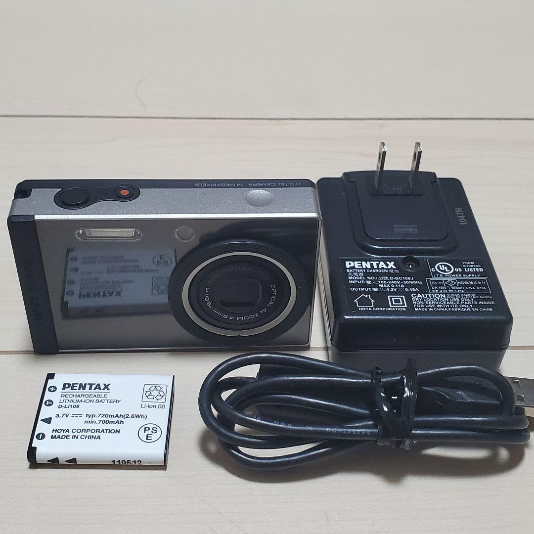 PENTAX Optio RS1500【動作確認済】純正充電器・バッテリー付属