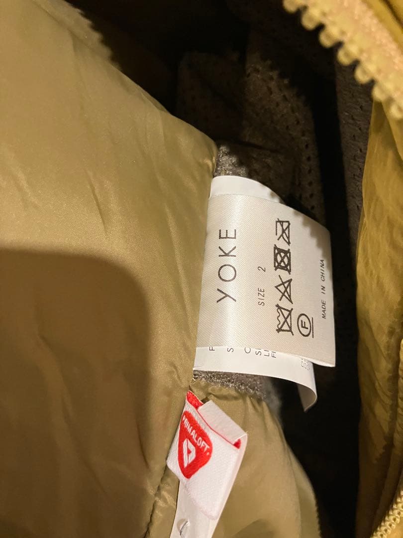 ジャケット・アウター YOKE DETACHABLE MILYTARY BLOUSON YELLOW