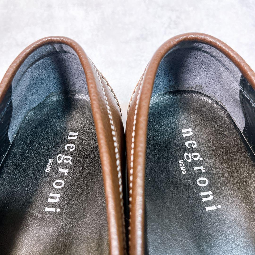 ☆ほぼ新品☆【ネグローニ】スリッポン (26) ローファー ボランテ ブラウン