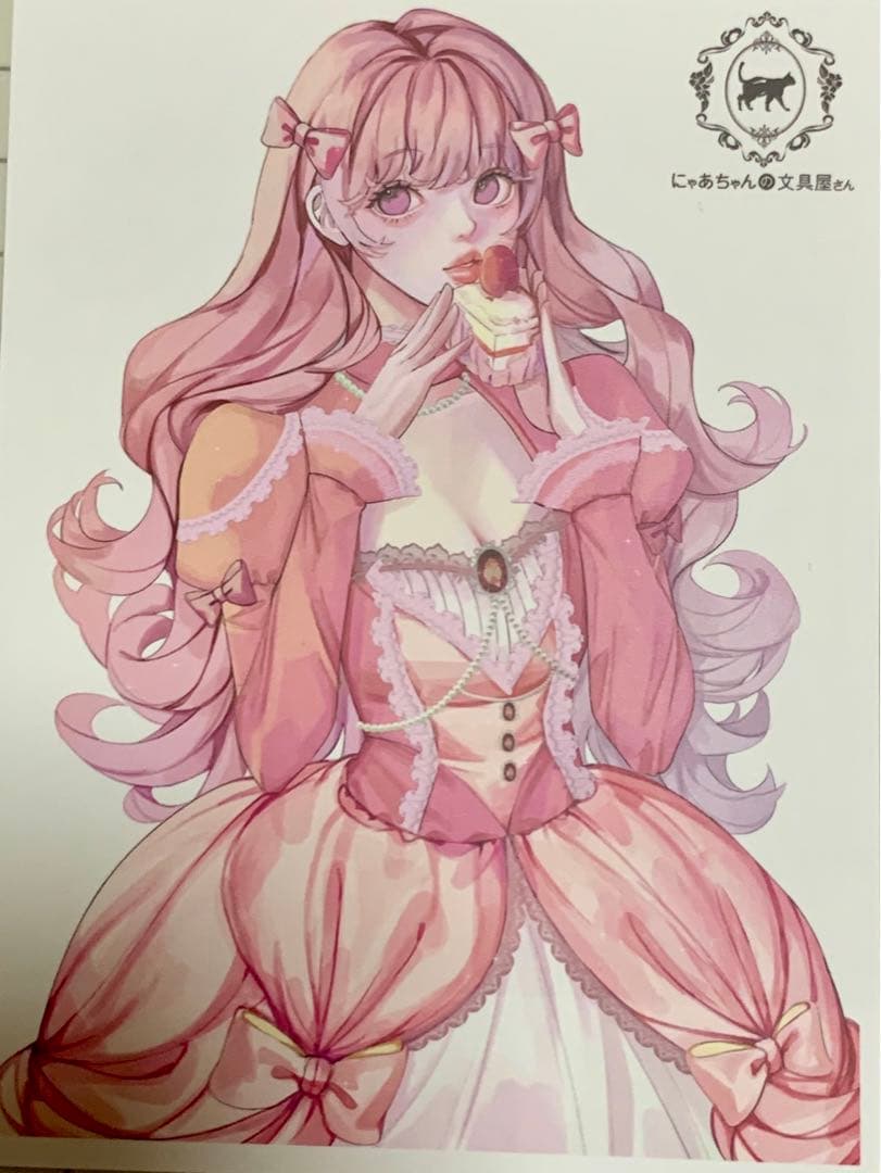 N101 人物ステッカー  女の子 にゃあちゃんの文具屋さん