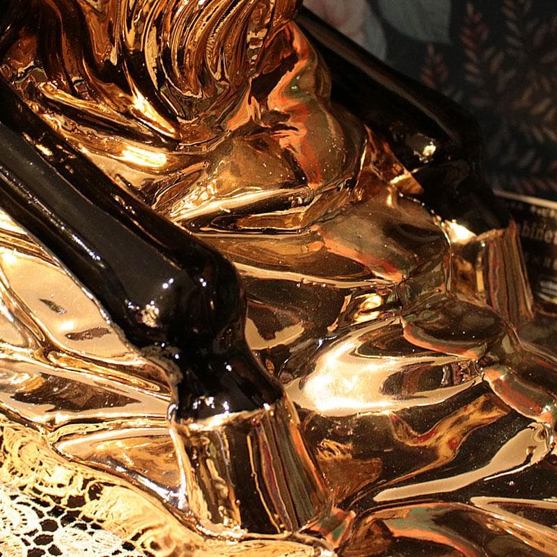 跳ね馬のオブジェ 大 黒馬 置物 風水 インテリア 113-354