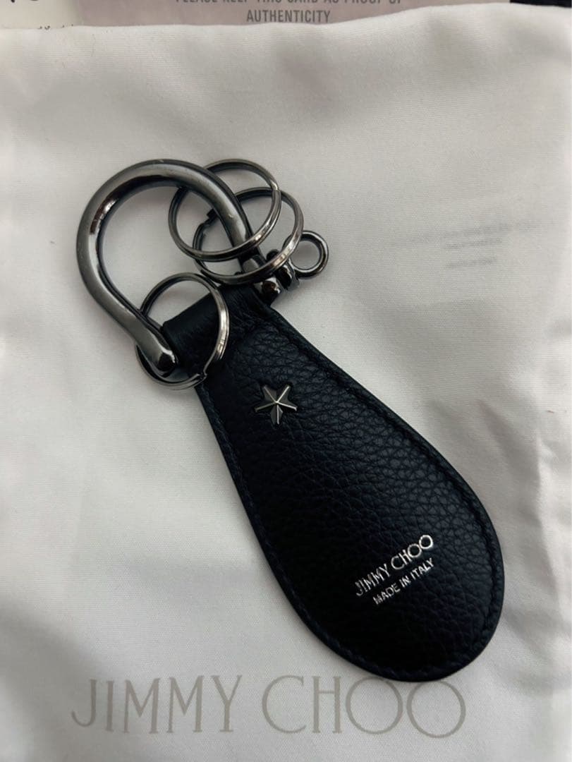 JIMMY CHOO レザーキーチャーム
