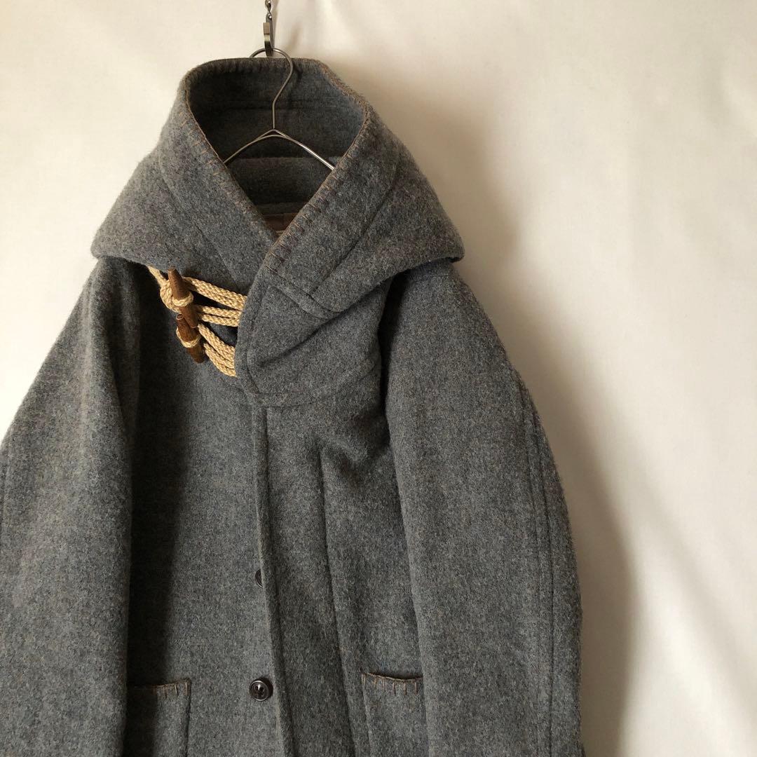 【冬物】TROVE トローヴ グレー ウール コート ダッフルコート 40
