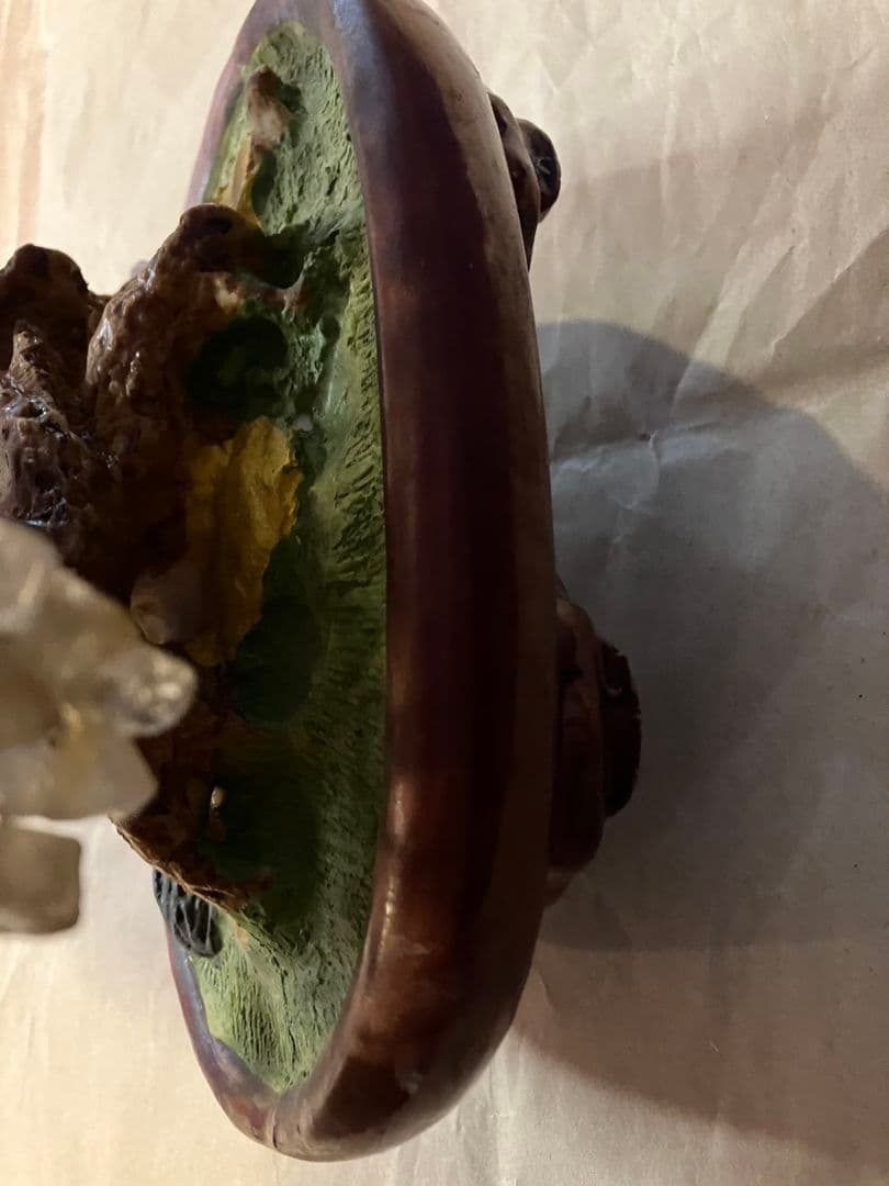 招財樹　置物　金のなる木 　風水 　天然石 縁起物　桜置物　盆栽