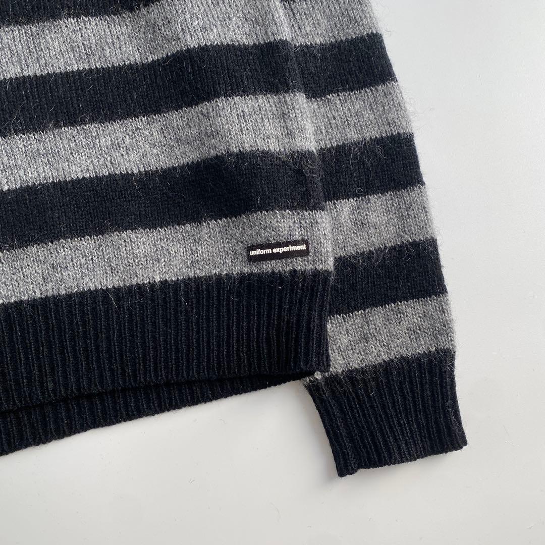 uniform experiment MOHAIR KNIT Mサイズ ボーダー