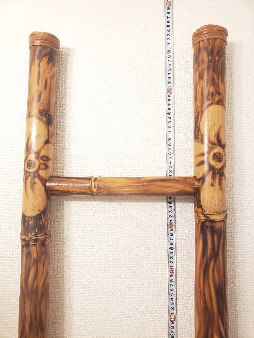 ヴィンテージ バンブー はしご アジアン インテリア ディスプレイ アンティーク