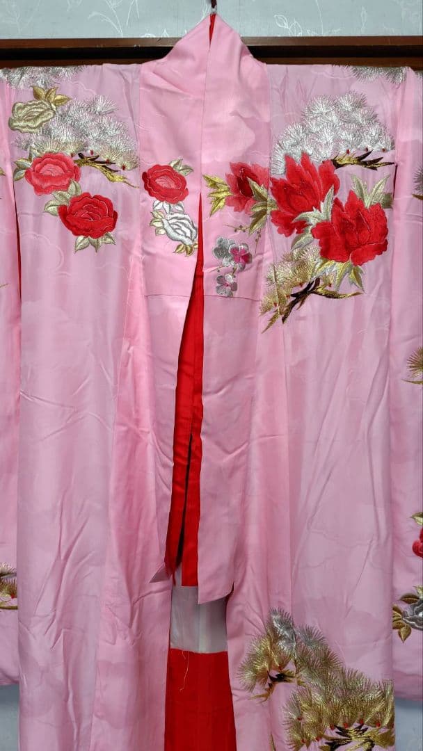 RK321色打掛未使用品綺麗着丈172センチ裄丈64センチ正絹裾綿入り