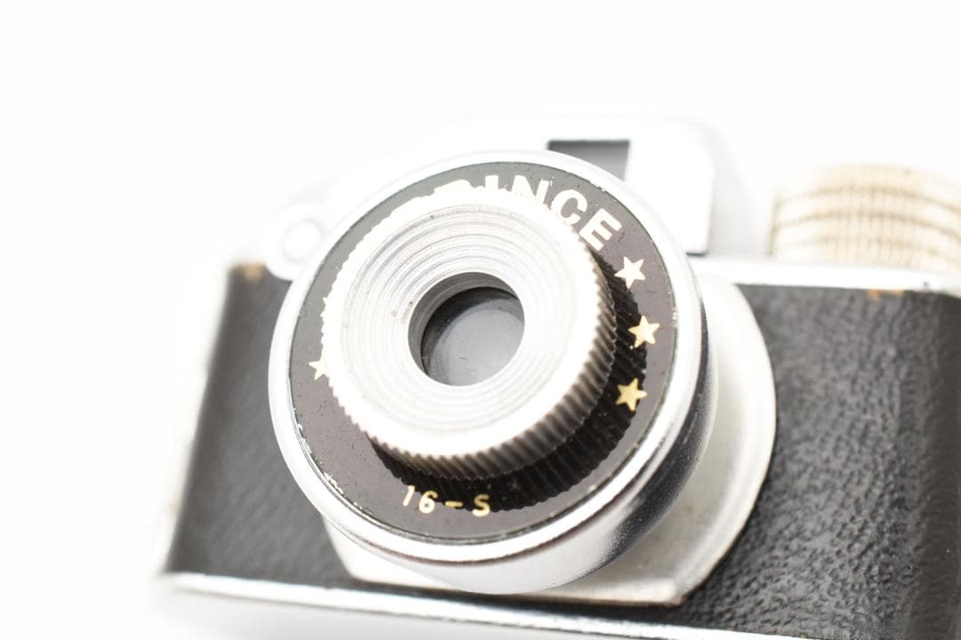 しっかり動きます！ PRINCE 16-S トイカメラ レザーケース 元箱付き