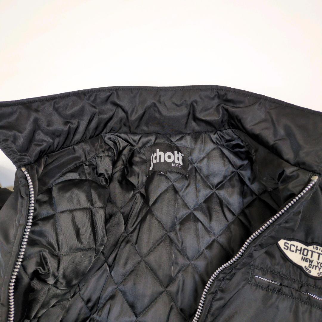 さる 5XL Schott ショット ナイロンジャケット ライダース