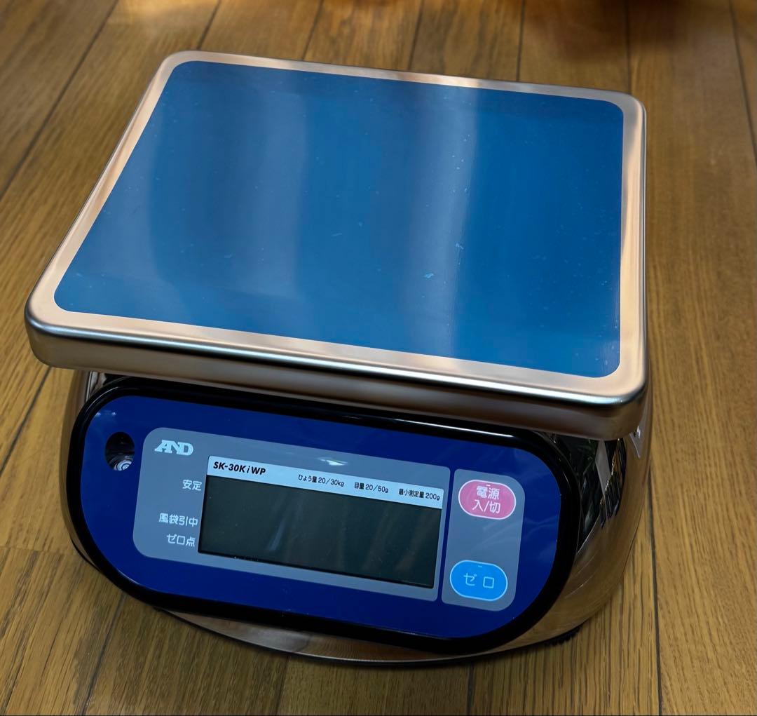 A&D　防水・防塵デジタルはかり SK-30KiWP 30㎏　はかり　計り