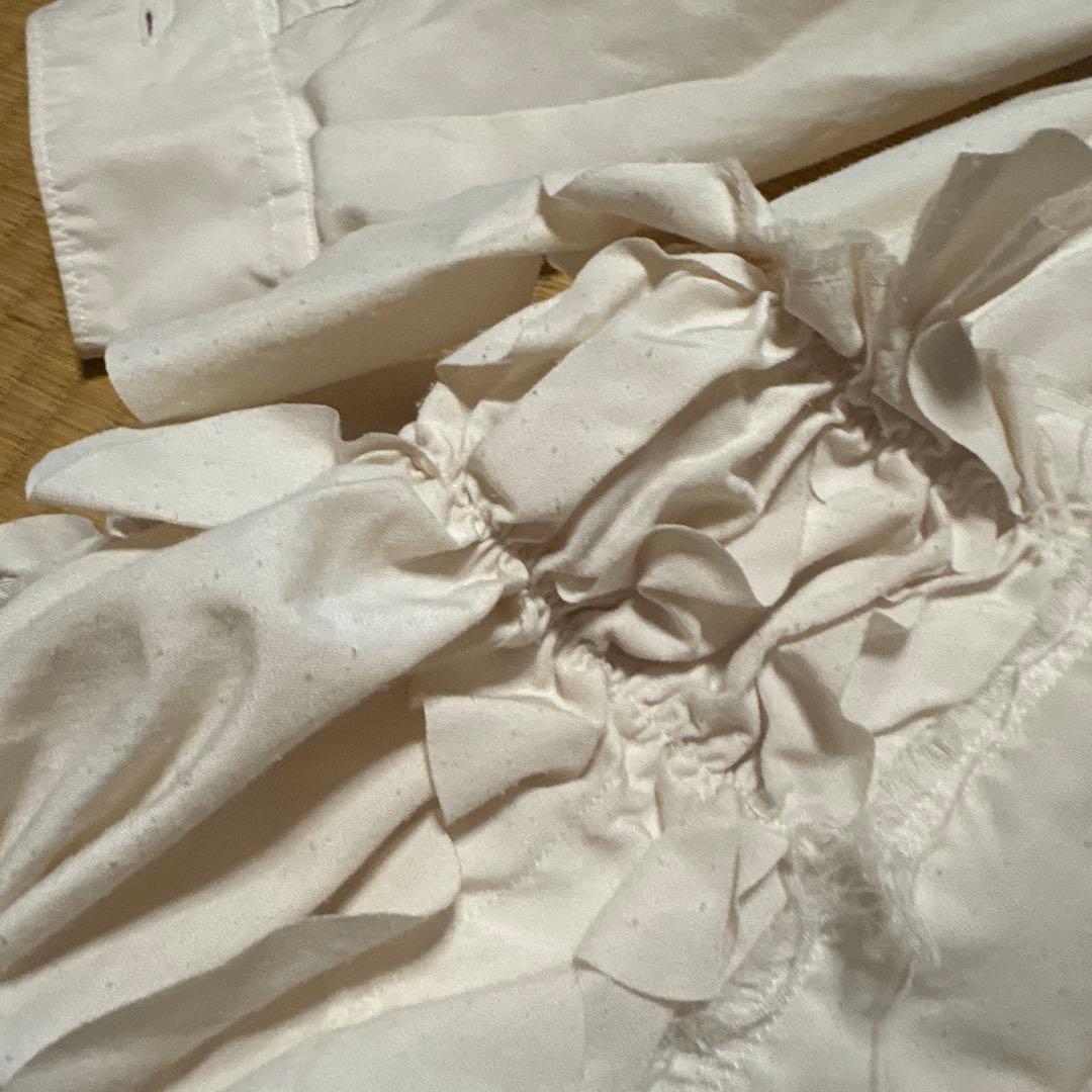 COMME des GARCONS フリル付き長袖シャツ S中古品