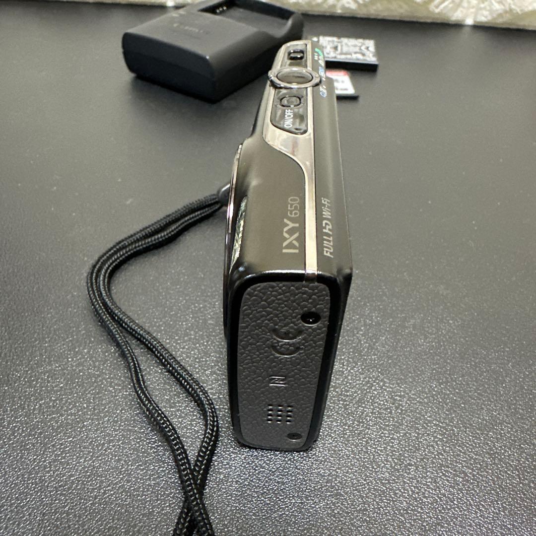 美品　キャノンCanon IXY650 ブラック　Wi-Fi機能 動作品