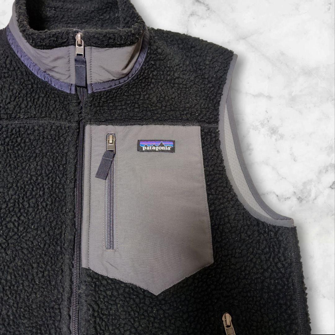 希少 廃盤✨パタゴニア レトロXベスト ボアベスト 23048 黒 M