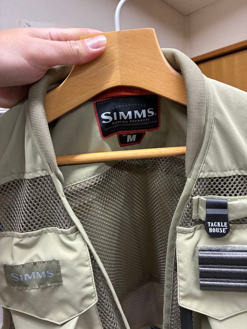 シムス　メッシュベスト　サイズM 渓流ルアー　ベイトフィネス　フライパッチ付