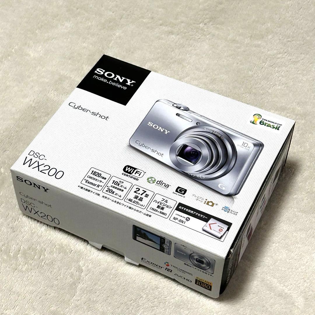 【極美品 動作確認済】SONY サイバーショット DSC-WX200 シルバー